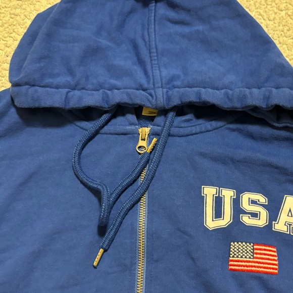 USA Cropped Zip Up - Picture 8 of 16
